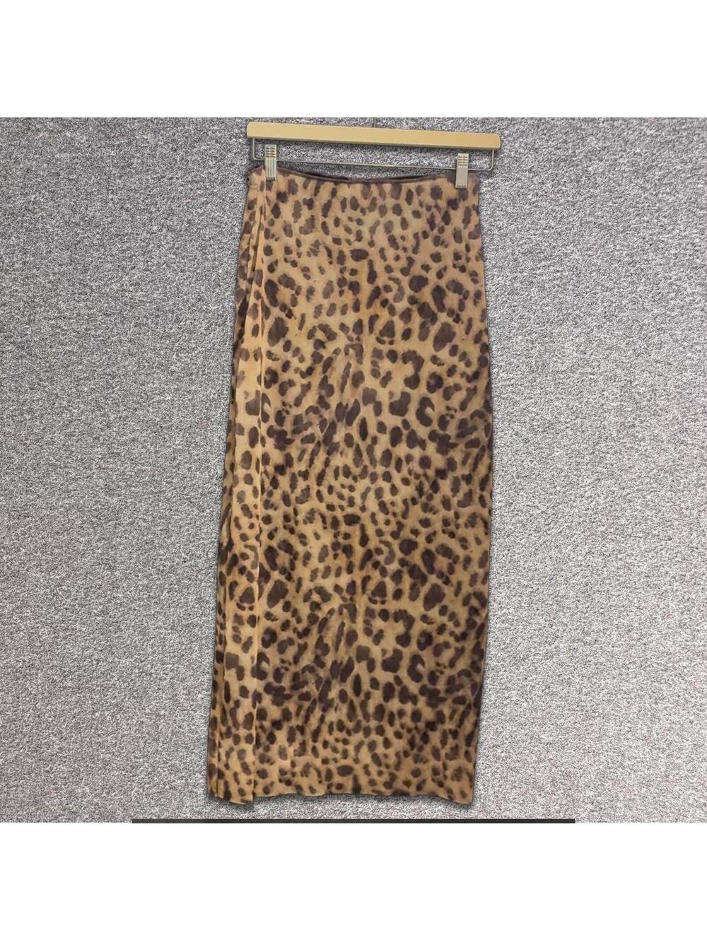 Leopard Print Maxi Skirt